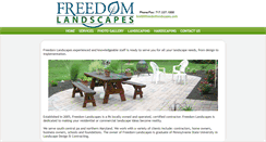 Desktop Screenshot of freedomlandscapes.com